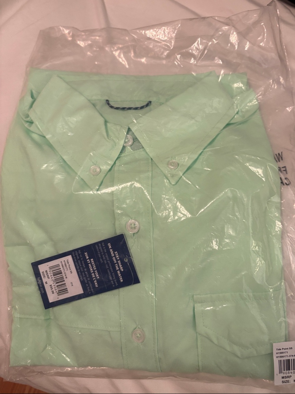 Women Button-Down Dress Shirt in Light Mint